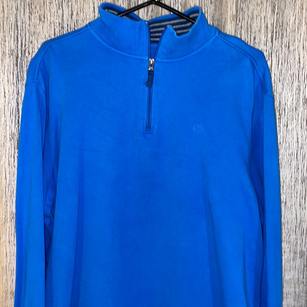 Southern tide blue long sleeve quarter zip